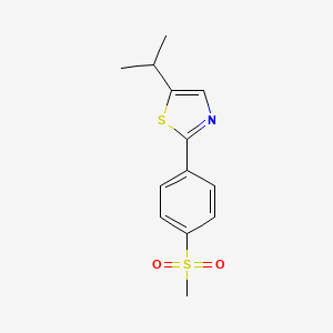 2-(4-Methylsulfonylphenyl)-5-propan-2-yl-1,3-thiazole