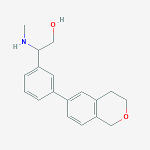 2-[3-(3,4-dihydro-1H-isochromen-6-yl)phenyl]-2-(methylamino)ethanol