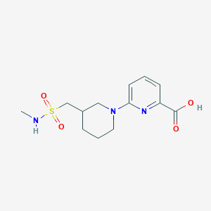 6-[3-(Methylsulfamoylmethyl)piperidin-1-yl]pyridine-2-carboxylic acid