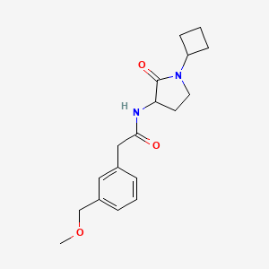 N-(1-cyclobutyl-2-oxopyrrolidin-3-yl)-2-[3-(methoxymethyl)phenyl]acetamide