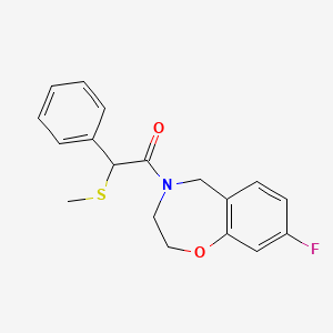 1-(8-fluoro-3,5-dihydro-2H-1,4-benzoxazepin-4-yl)-2-methylsulfanyl-2-phenylethanone