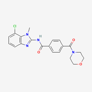 N-(7-chloro-1-methylbenzimidazol-2-yl)-4-(morpholine-4-carbonyl)benzamide