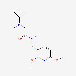 2-[cyclobutyl(methyl)amino]-N-[(2,6-dimethoxypyridin-3-yl)methyl]acetamide