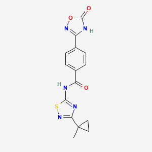 N-[3-(1-methylcyclopropyl)-1,2,4-thiadiazol-5-yl]-4-(5-oxo-4H-1,2,4-oxadiazol-3-yl)benzamide