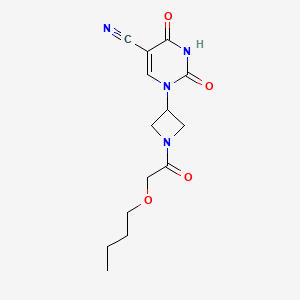 1-[1-(2-Butoxyacetyl)azetidin-3-yl]-2,4-dioxopyrimidine-5-carbonitrile