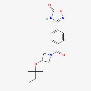 3-[4-[3-(2-methylbutan-2-yloxy)azetidine-1-carbonyl]phenyl]-4H-1,2,4-oxadiazol-5-one