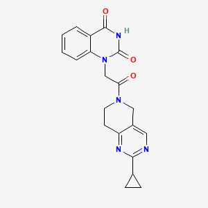 1-[2-(2-cyclopropyl-7,8-dihydro-5H-pyrido[4,3-d]pyrimidin-6-yl)-2-oxoethyl]quinazoline-2,4-dione