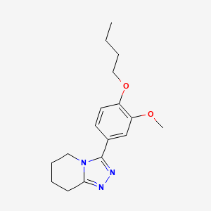 3-(4-Butoxy-3-methoxyphenyl)-5,6,7,8-tetrahydro-[1,2,4]triazolo[4,3-a]pyridine