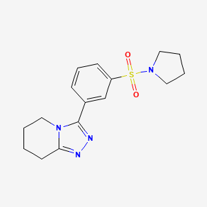 3-(3-Pyrrolidin-1-ylsulfonylphenyl)-5,6,7,8-tetrahydro-[1,2,4]triazolo[4,3-a]pyridine