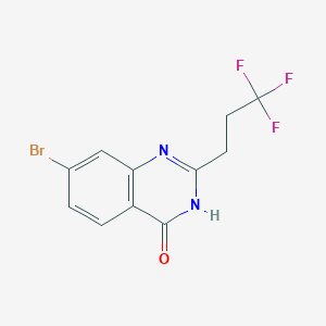 7-bromo-2-(3,3,3-trifluoropropyl)-3H-quinazolin-4-one