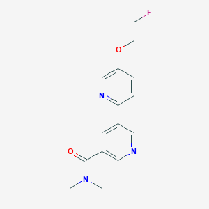 5-[5-(2-fluoroethoxy)pyridin-2-yl]-N,N-dimethylpyridine-3-carboxamide