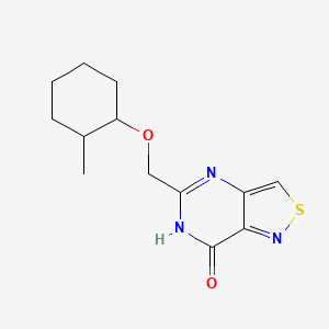 5-[(2-methylcyclohexyl)oxymethyl]-6H-[1,2]thiazolo[4,3-d]pyrimidin-7-one