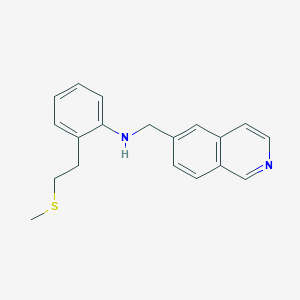 N-(isoquinolin-6-ylmethyl)-2-(2-methylsulfanylethyl)aniline