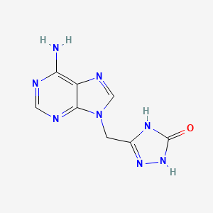 3-[(6-Aminopurin-9-yl)methyl]-1,4-dihydro-1,2,4-triazol-5-one