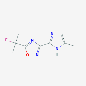 5-(2-fluoropropan-2-yl)-3-(5-methyl-1H-imidazol-2-yl)-1,2,4-oxadiazole