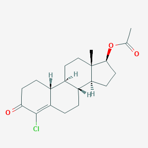 molecular formula C20H27ClO3 B072650 4-Chloro-19-nortestosterone acetate CAS No. 1164-99-4
