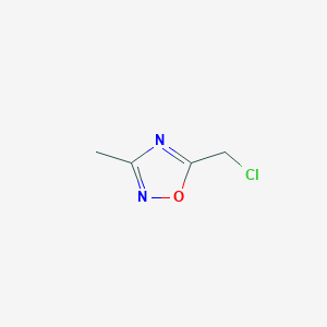 molecular formula C4H5ClN2O B072658 5-(Chloromethyl)-3-methyl-1,2,4-oxadiazole CAS No. 1192-81-0