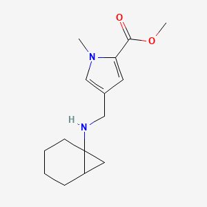 molecular formula C15H22N2O2 B7268312 Methyl 4-[(1-bicyclo[4.1.0]heptanylamino)methyl]-1-methylpyrrole-2-carboxylate 