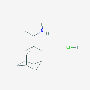 molecular formula C13H24ClN B072793 1-(1-金刚烷基)丙-1-胺盐酸盐 CAS No. 1483-12-1