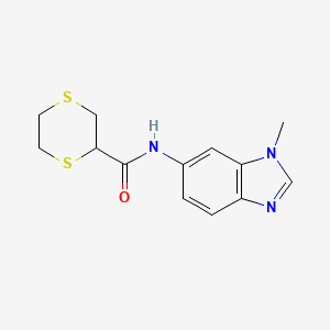 N-(3-methylbenzimidazol-5-yl)-1,4-dithiane-2-carboxamide