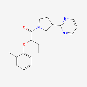 2-(2-Methylphenoxy)-1-(3-pyrimidin-2-ylpyrrolidin-1-yl)butan-1-one