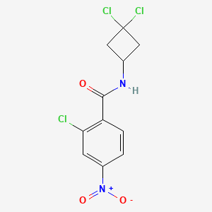 2-chloro-N-(3,3-dichlorocyclobutyl)-4-nitrobenzamide