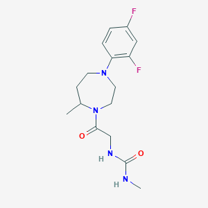 1-[2-[4-(2,4-Difluorophenyl)-7-methyl-1,4-diazepan-1-yl]-2-oxoethyl]-3-methylurea