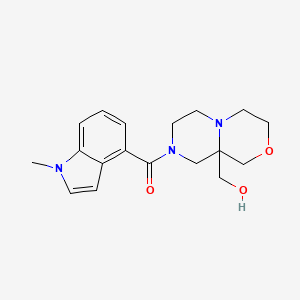 [9a-(Hydroxymethyl)-1,3,4,6,7,9-hexahydropyrazino[2,1-c][1,4]oxazin-8-yl]-(1-methylindol-4-yl)methanone