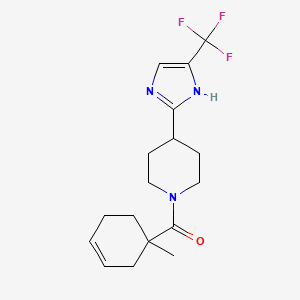 (1-methylcyclohex-3-en-1-yl)-[4-[5-(trifluoromethyl)-1H-imidazol-2-yl]piperidin-1-yl]methanone