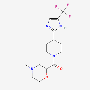 (4-methylmorpholin-2-yl)-[4-[5-(trifluoromethyl)-1H-imidazol-2-yl]piperidin-1-yl]methanone