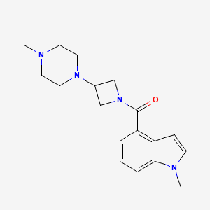 [3-(4-Ethylpiperazin-1-yl)azetidin-1-yl]-(1-methylindol-4-yl)methanone