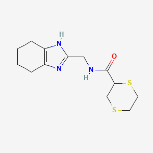 N-(4,5,6,7-tetrahydro-1H-benzimidazol-2-ylmethyl)-1,4-dithiane-2-carboxamide