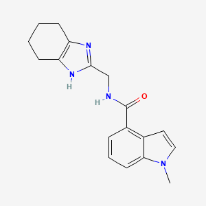 1-methyl-N-(4,5,6,7-tetrahydro-1H-benzimidazol-2-ylmethyl)indole-4-carboxamide