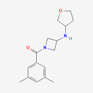 (3,5-Dimethylphenyl)-[3-(oxolan-3-ylamino)azetidin-1-yl]methanone