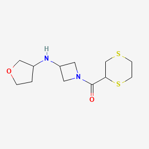 1,4-Dithian-2-yl-[3-(oxolan-3-ylamino)azetidin-1-yl]methanone