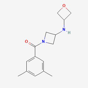 (3,5-Dimethylphenyl)-[3-(oxetan-3-ylamino)azetidin-1-yl]methanone