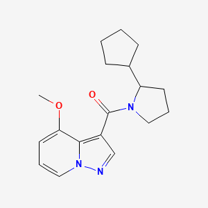 (2-Cyclopentylpyrrolidin-1-yl)-(4-methoxypyrazolo[1,5-a]pyridin-3-yl)methanone