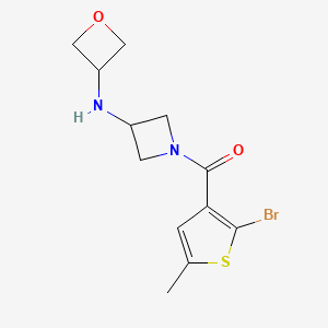 (2-Bromo-5-methylthiophen-3-yl)-[3-(oxetan-3-ylamino)azetidin-1-yl]methanone