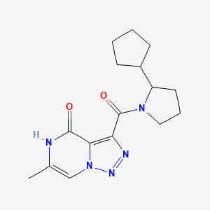 3-(2-cyclopentylpyrrolidine-1-carbonyl)-6-methyl-5H-triazolo[1,5-a]pyrazin-4-one