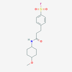 4-{2-[(4-Methoxycyclohexyl)carbamoyl]ethyl}benzene-1-sulfonyl fluoride