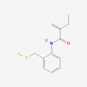 2-methylidene-N-[2-(methylsulfanylmethyl)phenyl]butanamide