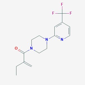 2-Methylidene-1-[4-[4-(trifluoromethyl)pyridin-2-yl]piperazin-1-yl]butan-1-one