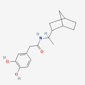 N-[1-(2-bicyclo[2.2.1]heptanyl)ethyl]-2-(3,4-dihydroxyphenyl)acetamide