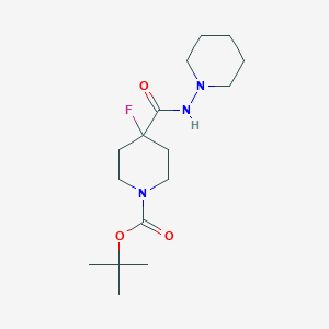 Tert-butyl 4-fluoro-4-(piperidin-1-ylcarbamoyl)piperidine-1-carboxylate