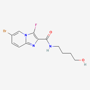 6-bromo-3-fluoro-N-(4-hydroxybutyl)imidazo[1,2-a]pyridine-2-carboxamide