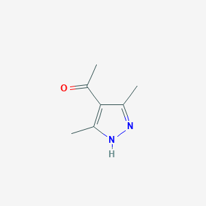 molecular formula C7H10N2O B072813 1-(3,5-二甲基-1H-吡唑-4-基)乙酮 CAS No. 1123-48-4