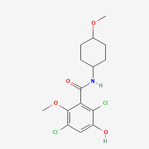 2,5-dichloro-3-hydroxy-6-methoxy-N-(4-methoxycyclohexyl)benzamide