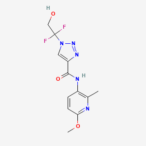 1-(1,1-difluoro-2-hydroxyethyl)-N-(6-methoxy-2-methylpyridin-3-yl)triazole-4-carboxamide