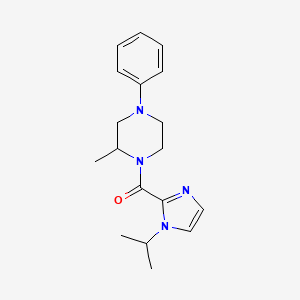 (2-Methyl-4-phenylpiperazin-1-yl)-(1-propan-2-ylimidazol-2-yl)methanone