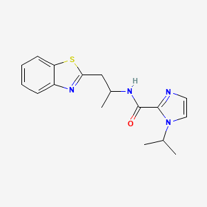 N-[1-(1,3-benzothiazol-2-yl)propan-2-yl]-1-propan-2-ylimidazole-2-carboxamide